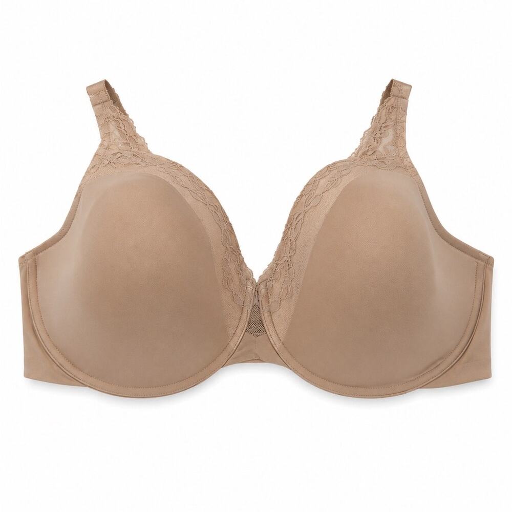 Olga Cloud 9 Underwire T Shirt Bra Womens 44DD Beige Nude Lace Contour NWT